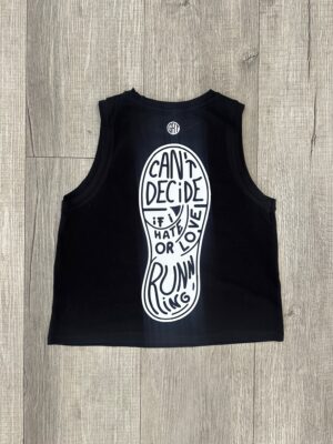 LOVE/HATE RUNNING<br>Black Vest<br>Small