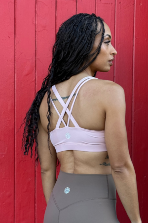 FORTITUDE RANGE<br>X Strap Sports Bra<br>Blush
